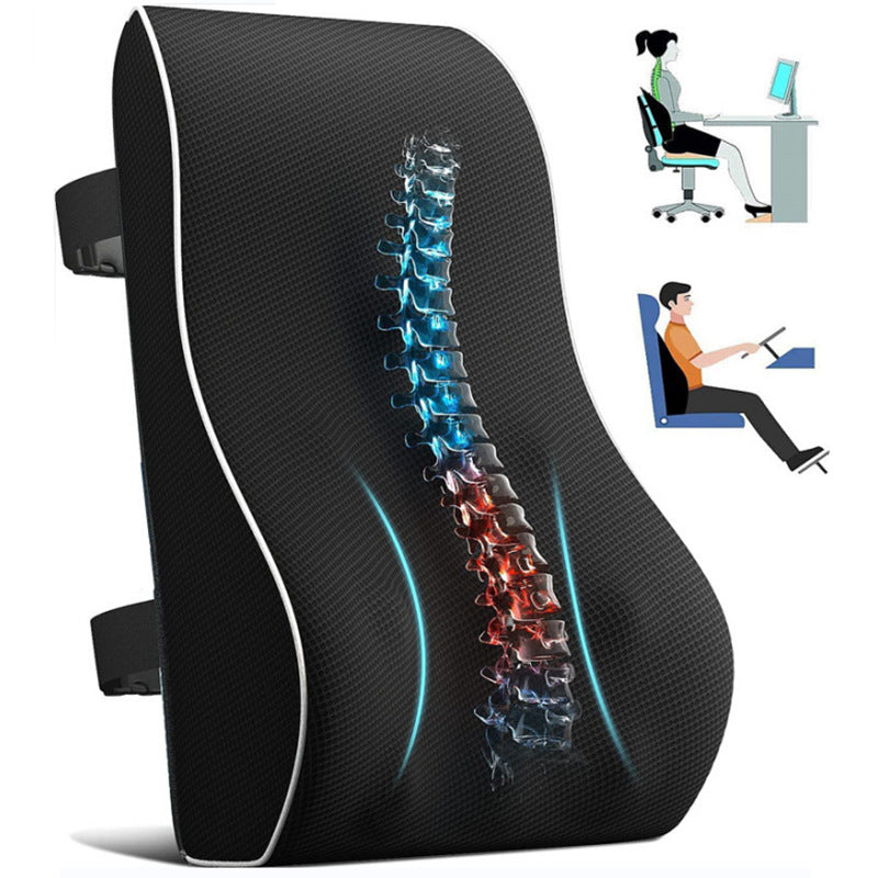 Ergonomic Memory Foam Lumbar Support Cushion